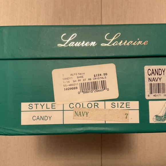 Lauren Lorraine Evening Navy Heels - Picture 6 of 6